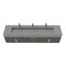 Castello Usa Nile 84-inch Black Vanity Set with Gray Top and Gold Handles CB-MC-84BLK-GLD-2053-GR - alternate 1